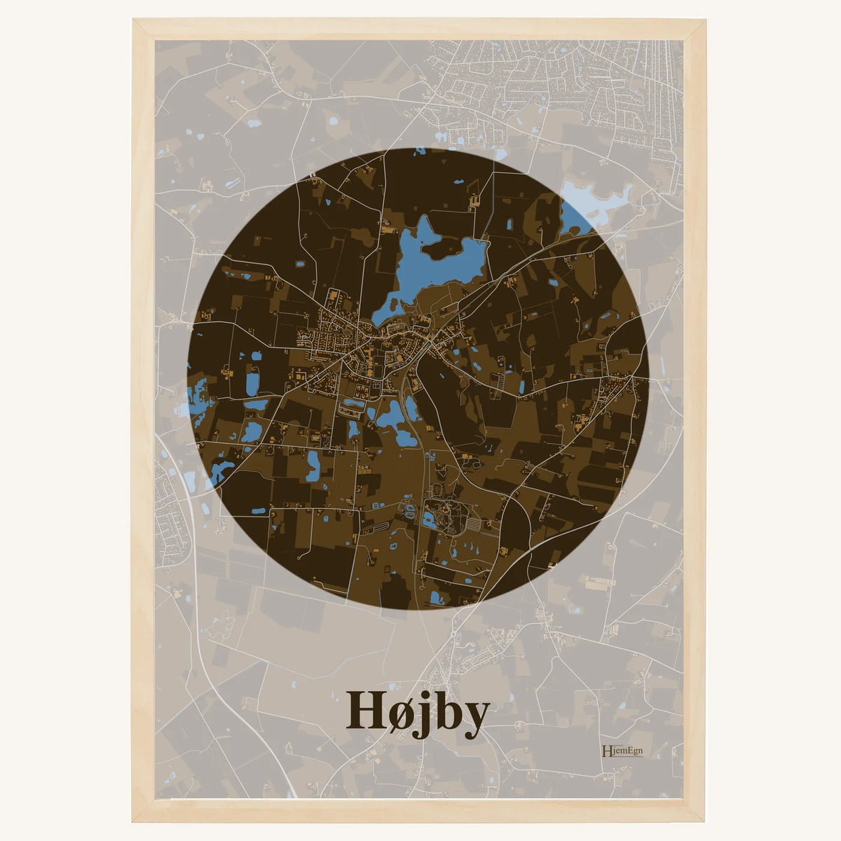 Højby plakat – Centrum 2026 – Mørk brun
