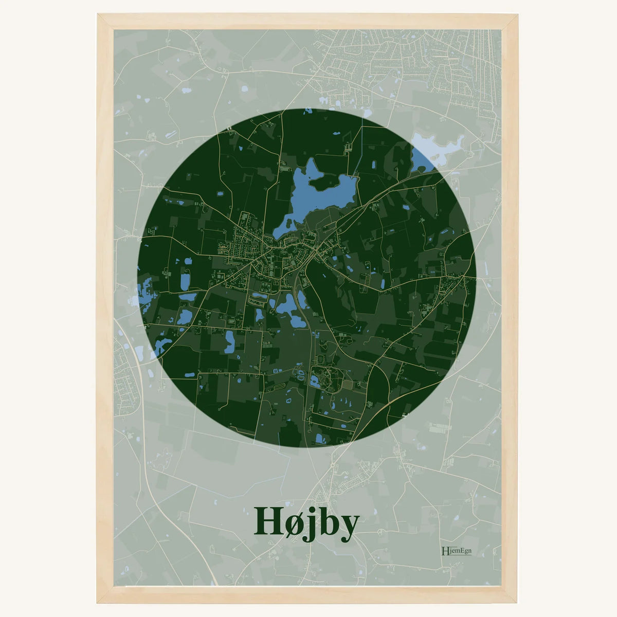 Højby plakat – Centrum 2026 – Mørk grøn