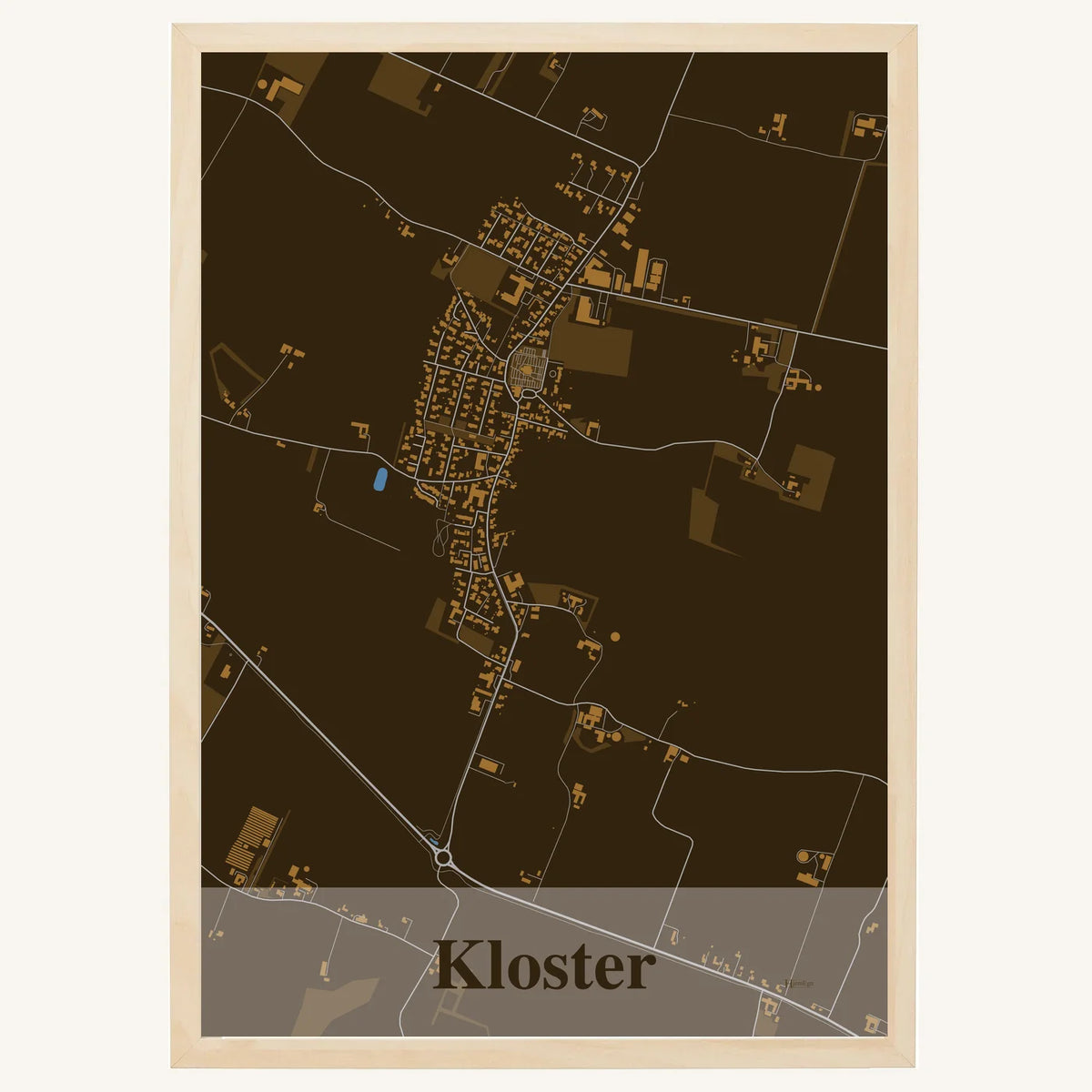 Kloster plakat – Firkantet 2026 – Mørk brun