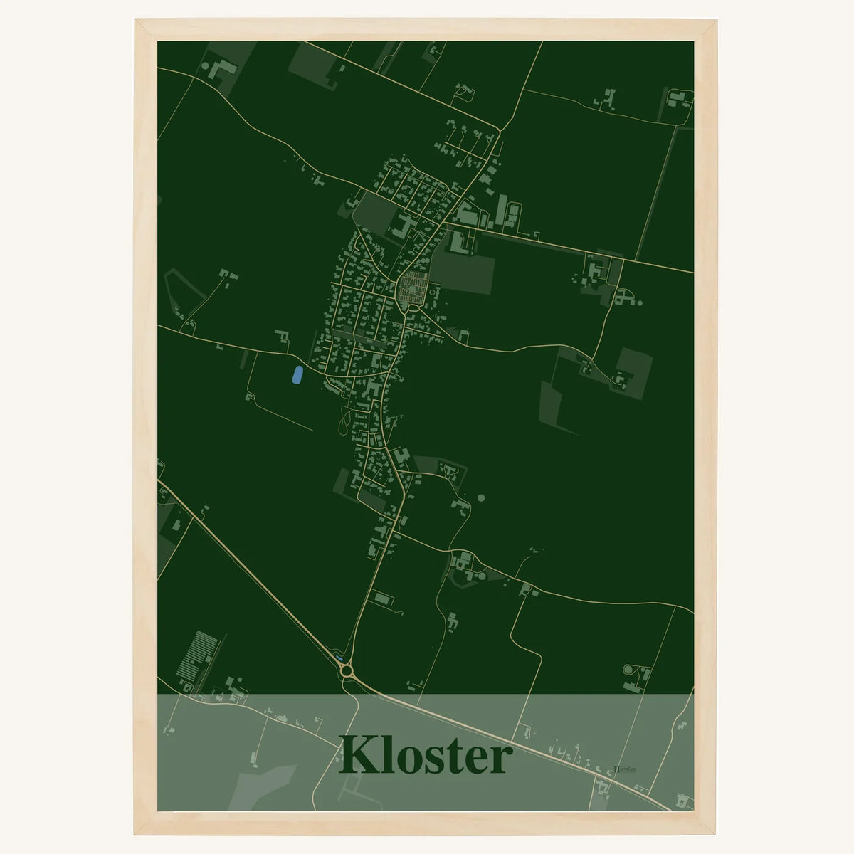 Kloster plakat – Firkantet 2026 – Mørk grøn