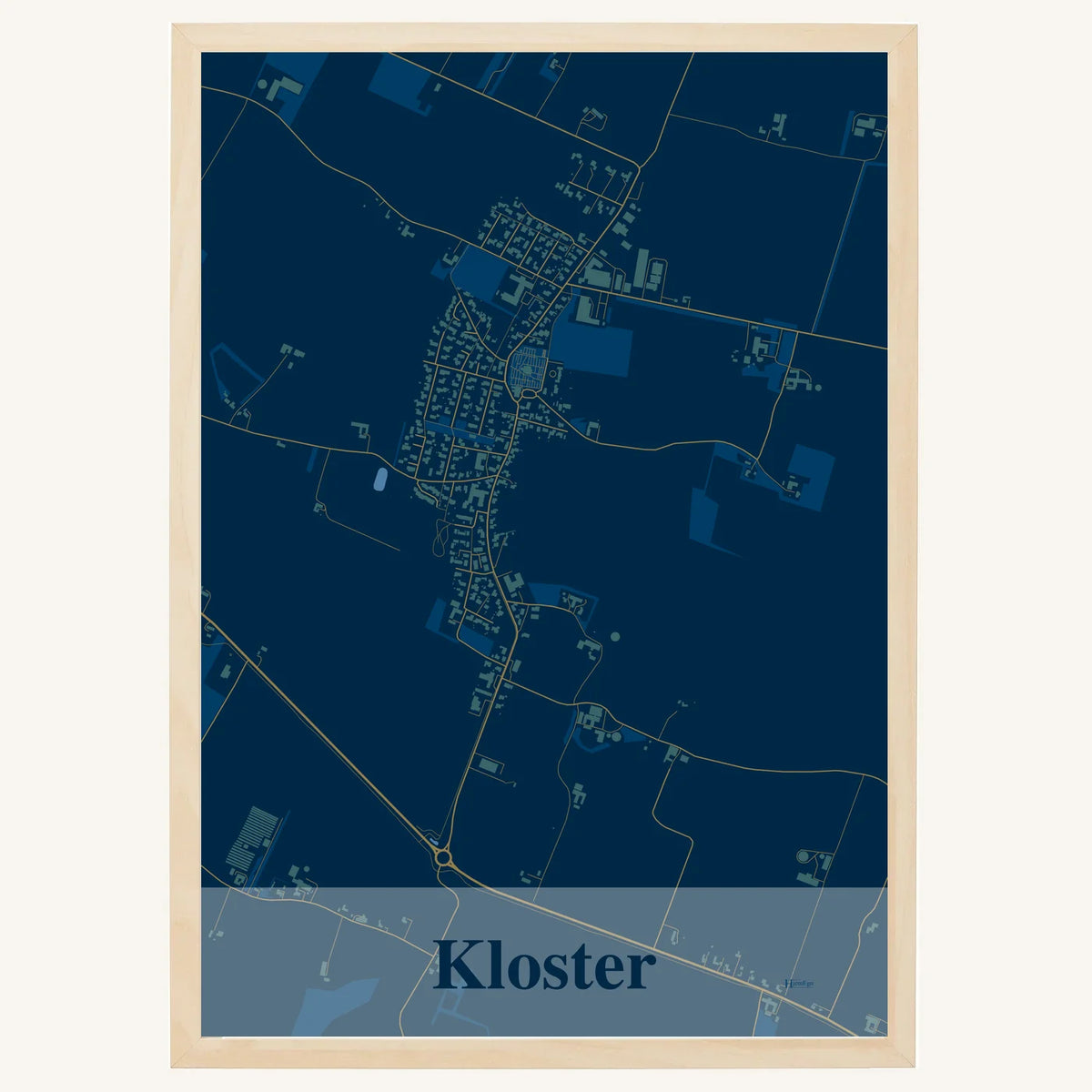 Kloster plakat – Firkantet 2026 – Mørk blå