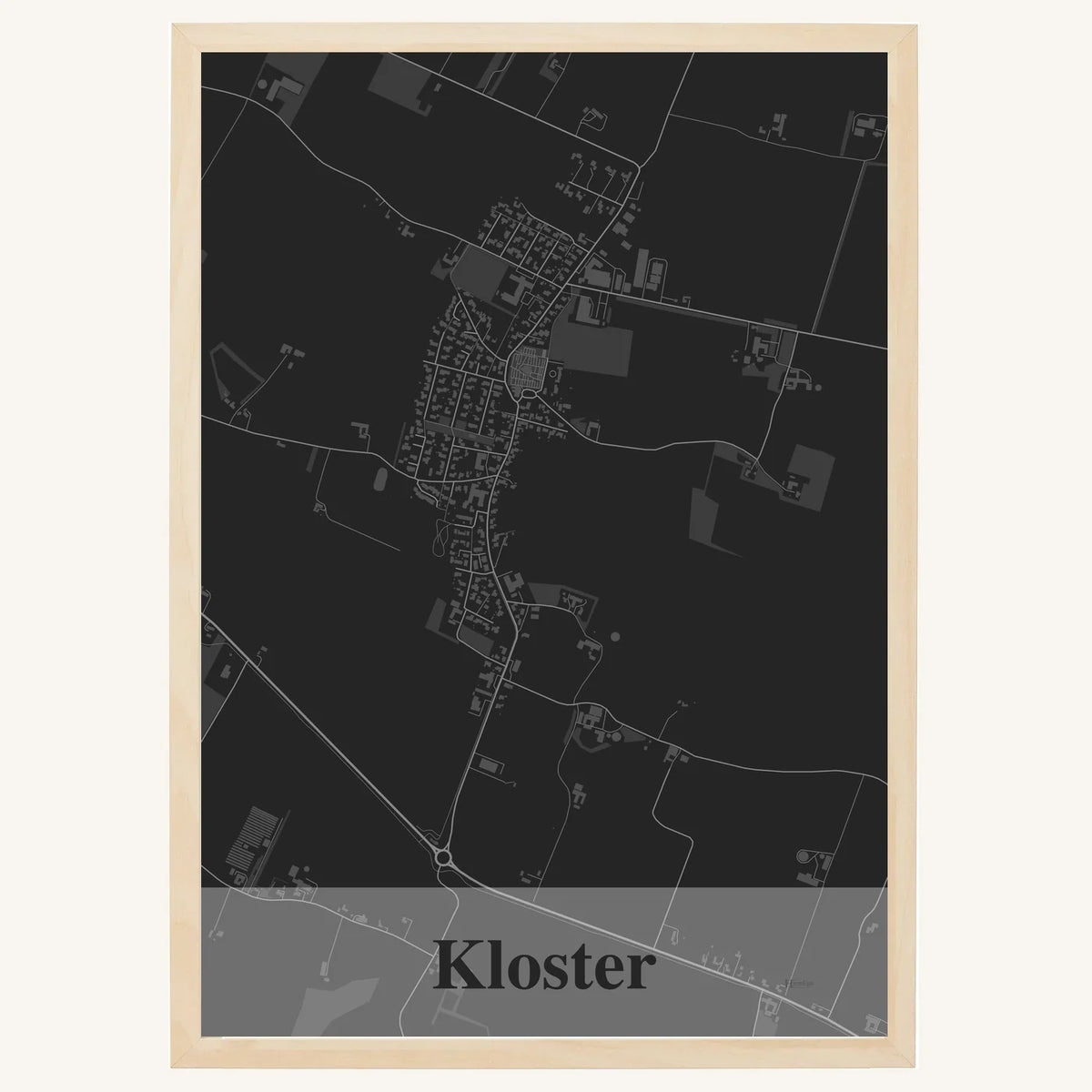 Kloster plakat – Firkantet 2026 – Mørk grå