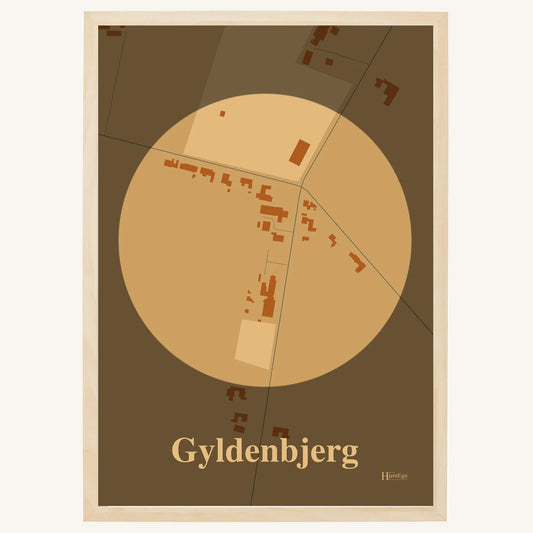 Gyldenbjerg plakat – Centrum 2026 – Lys pastel brun
