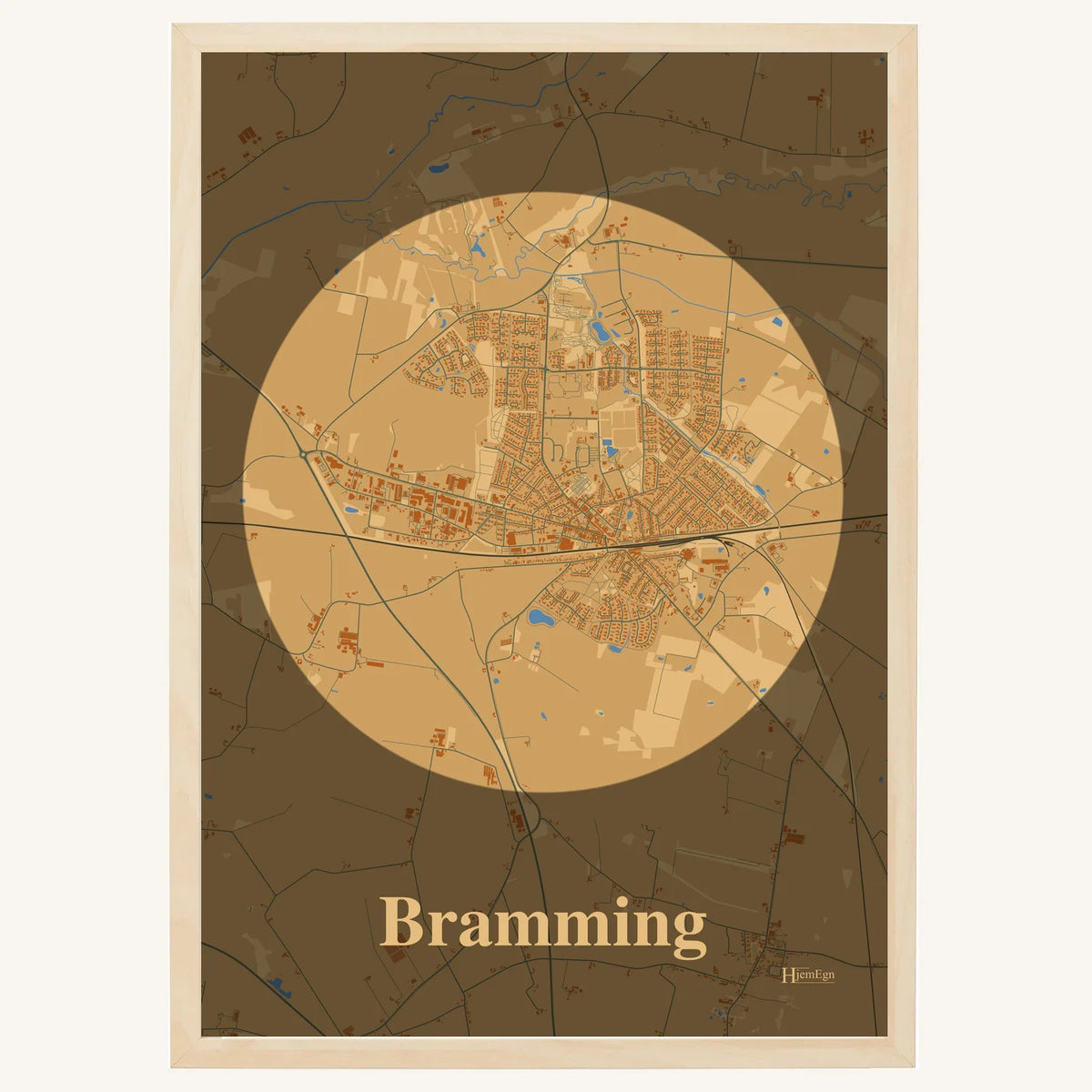 Bramming plakat – Centrum 2026 – Lys pastel brun