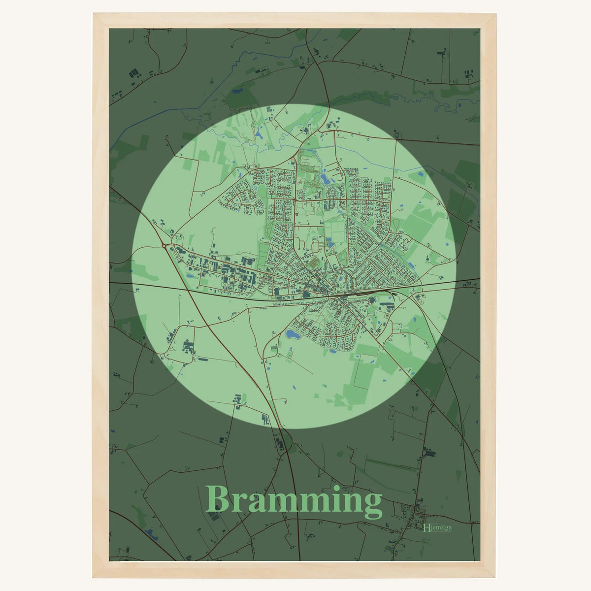 Bramming plakat – Centrum 2026 – Lys pastel grøn