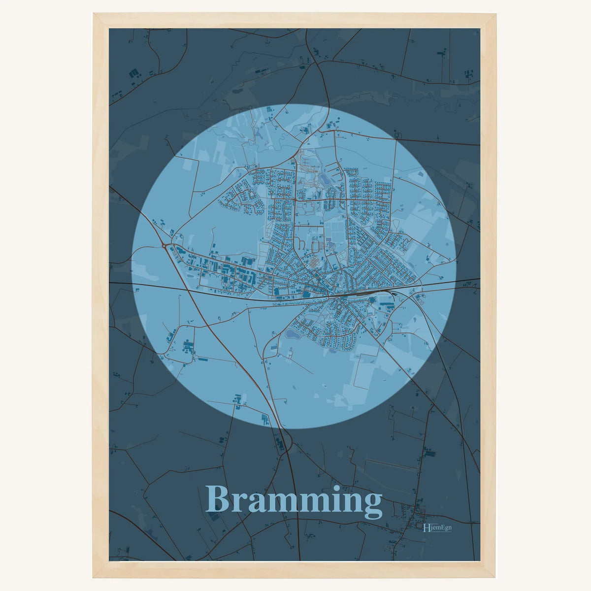 Bramming plakat – Centrum 2026 – Lys pastel blå