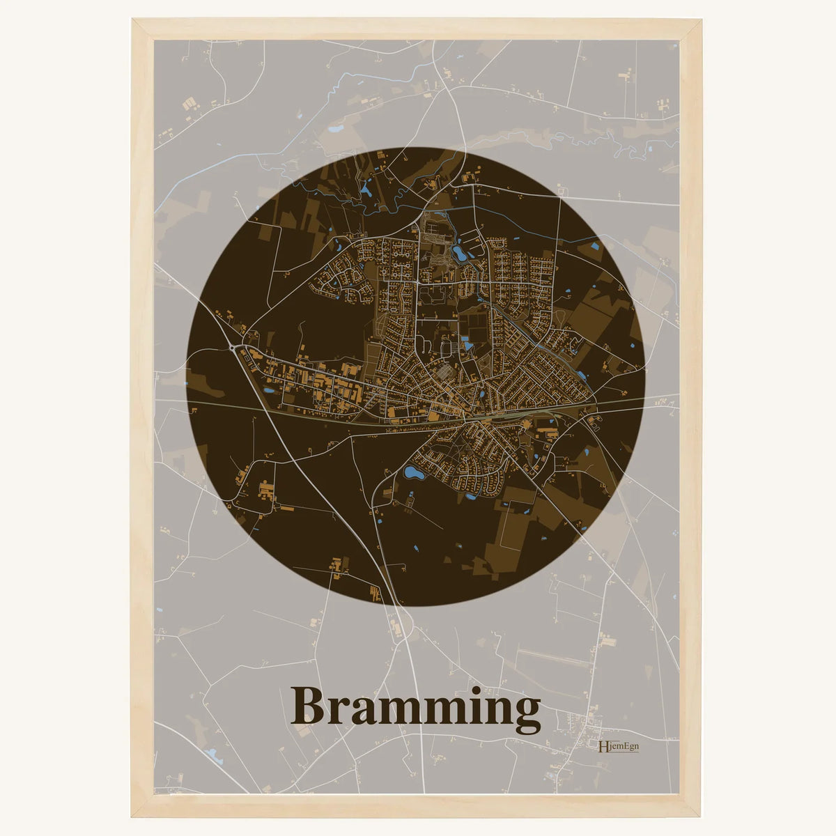 Bramming plakat – Centrum 2026 – Mørk brun