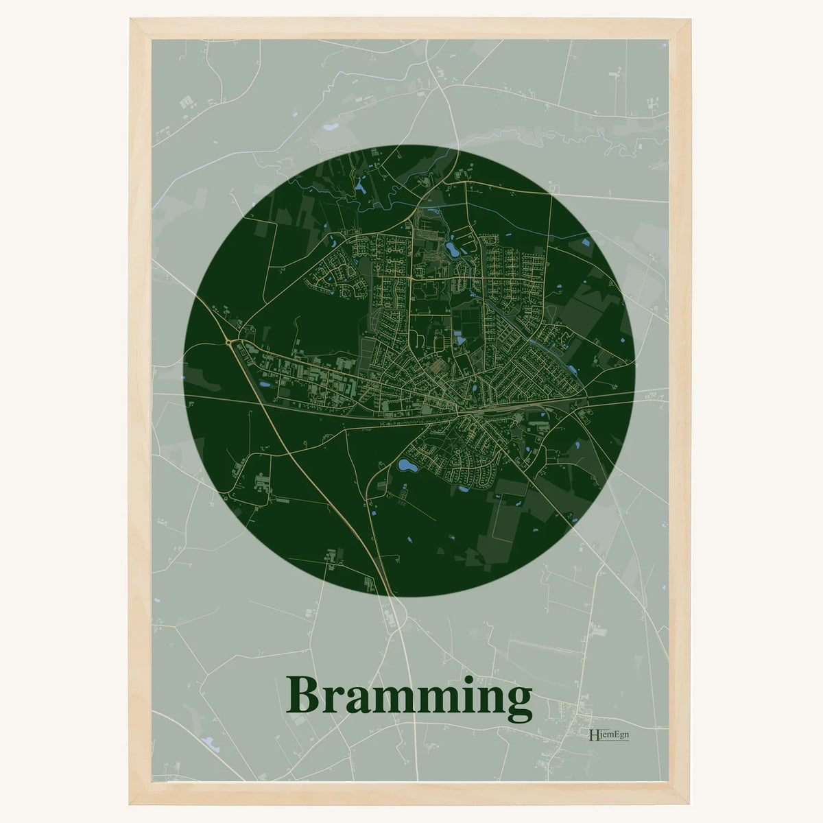 Bramming plakat – Centrum 2026 – Mørk grøn