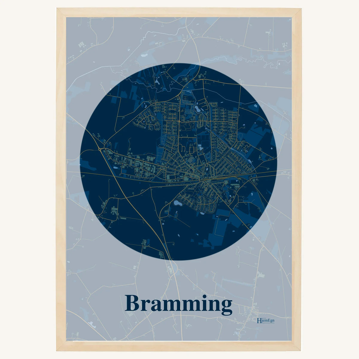 Bramming plakat – Centrum 2026 – Mørk blå