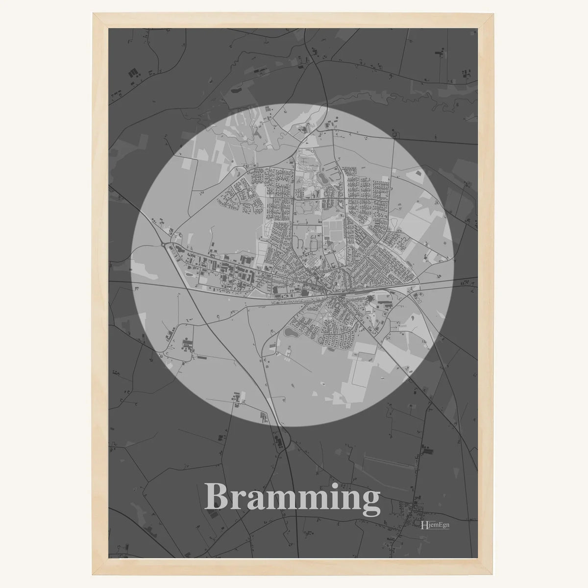 Bramming plakat – Centrum 2026 – Lys pastel grå