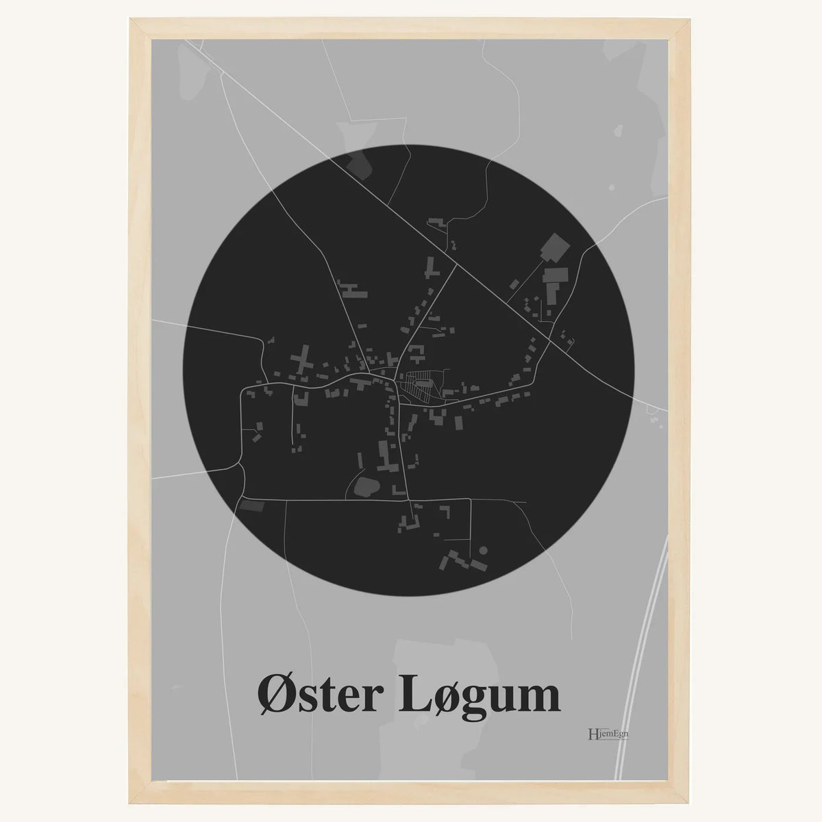 Øster Løgum plakat – Centrum 2026 – Mørk grå