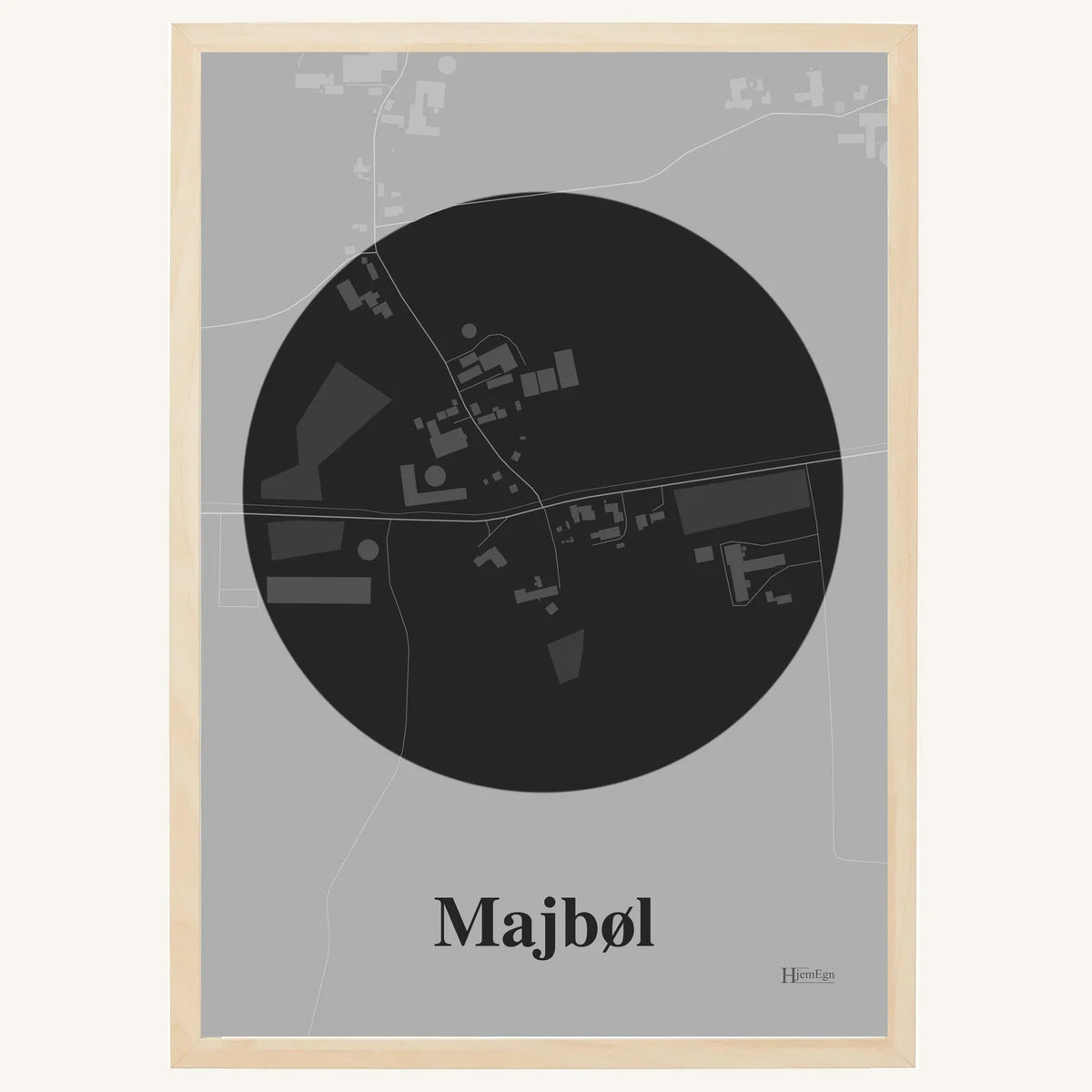 Majbøl plakat – Centrum 2026 – Mørk grå