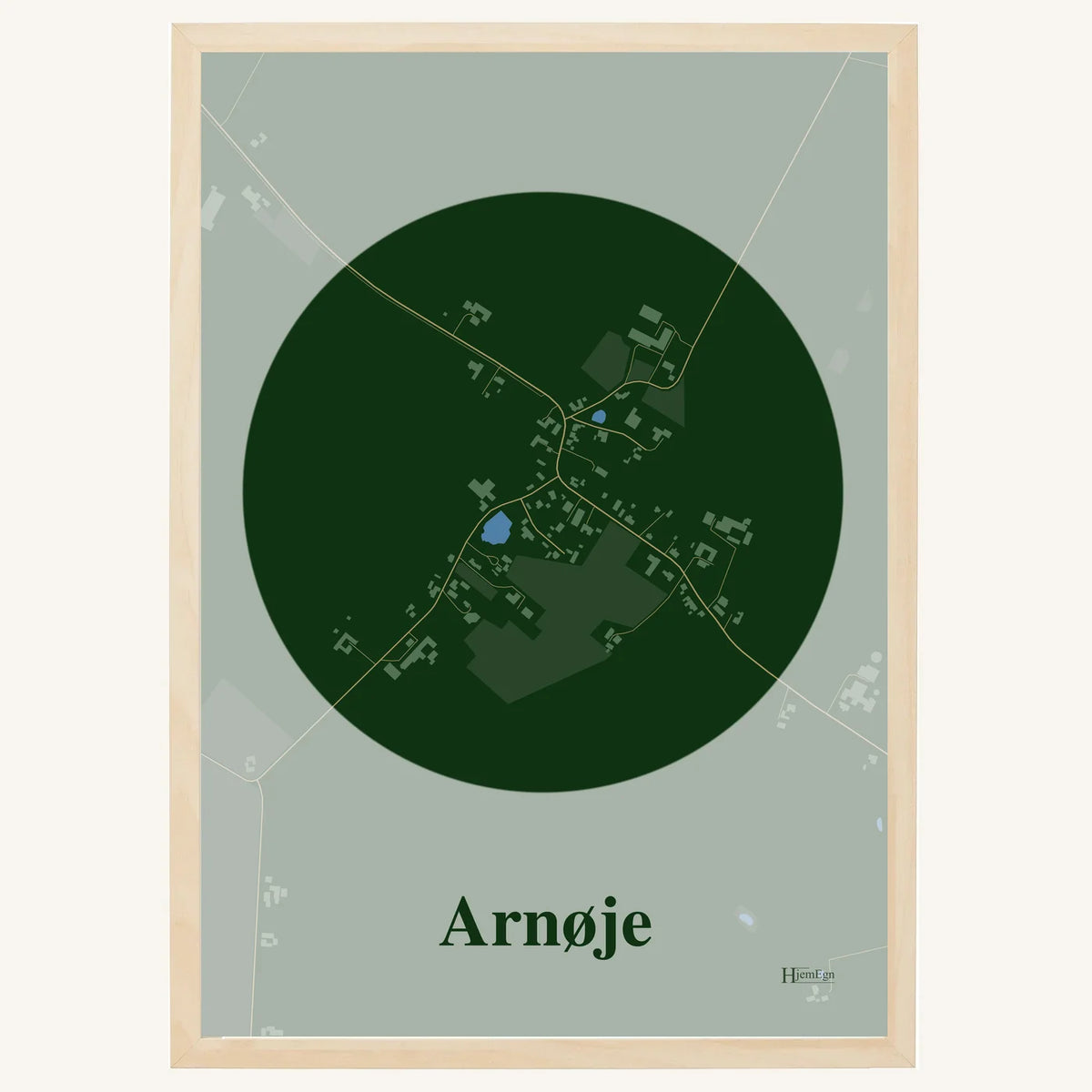 Arnøje plakat – Centrum 2026 – Mørk grøn
