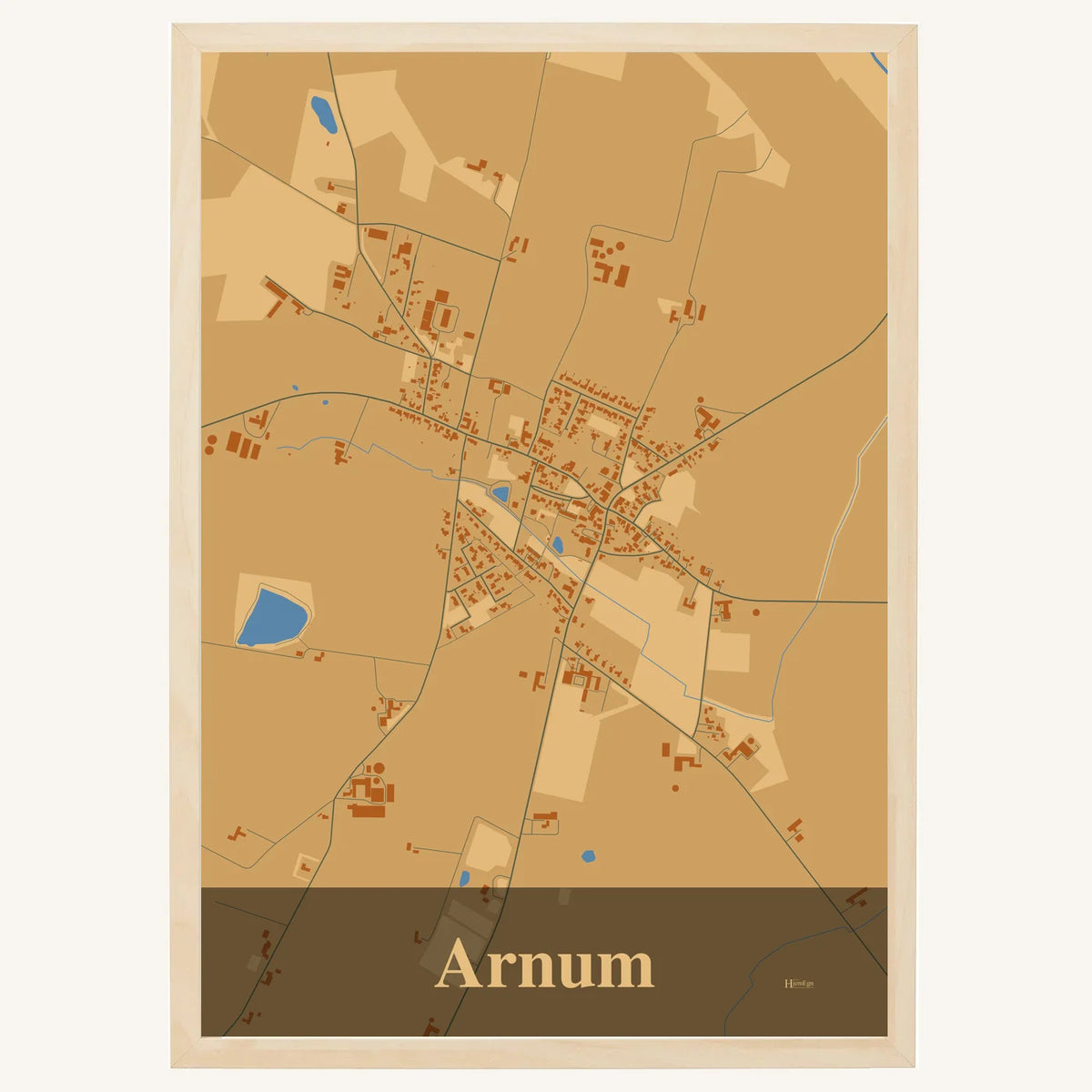 Arnum plakat – Firkantet 2026 – Lys pastel brun