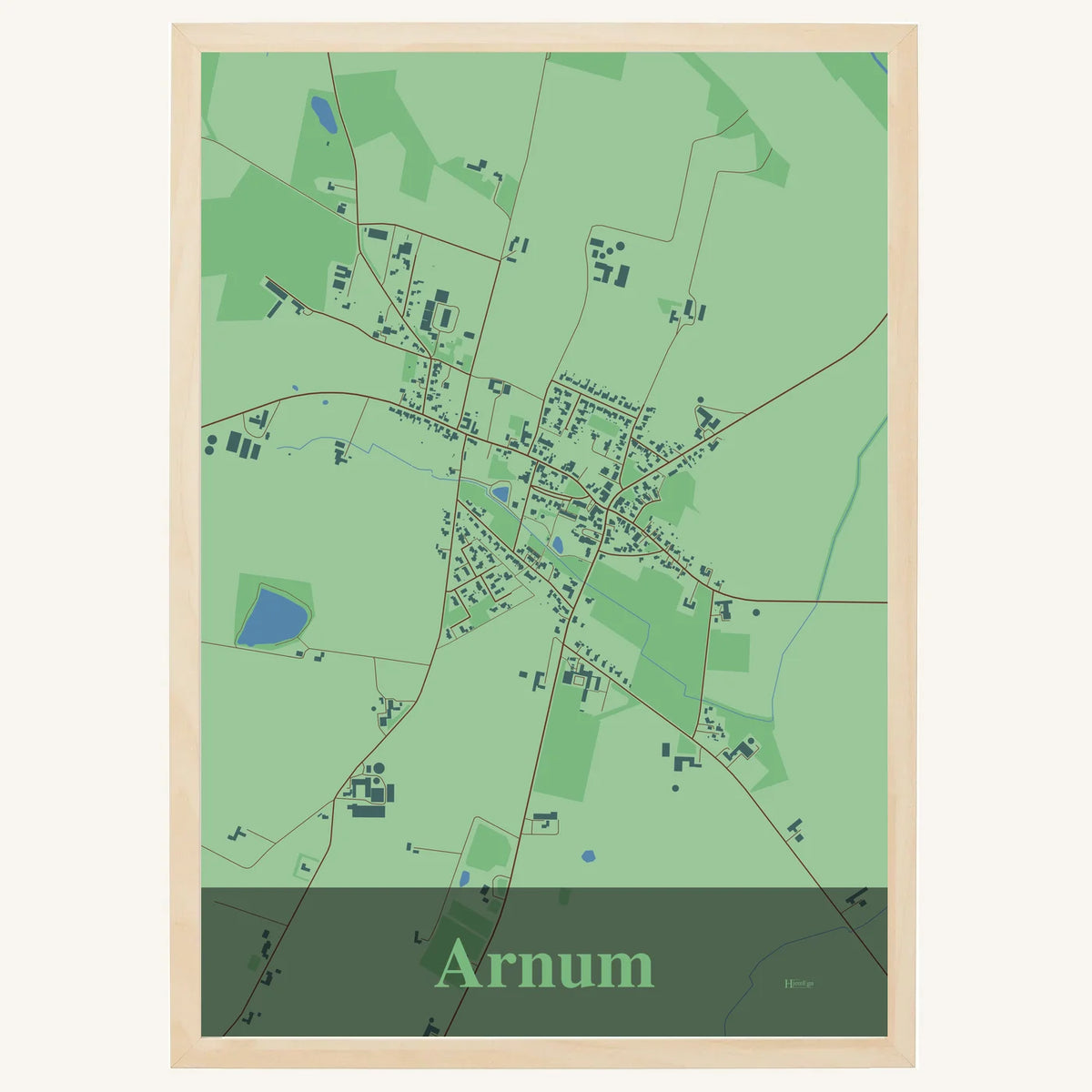Arnum plakat – Firkantet 2026 – Lys pastel grøn