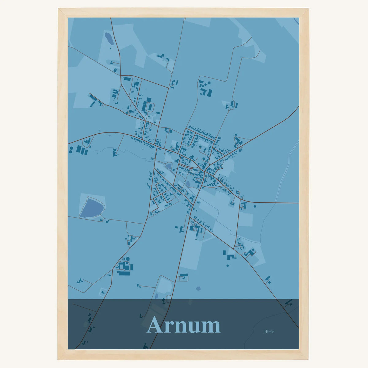 Arnum plakat – Firkantet 2026 – Lys pastel blå