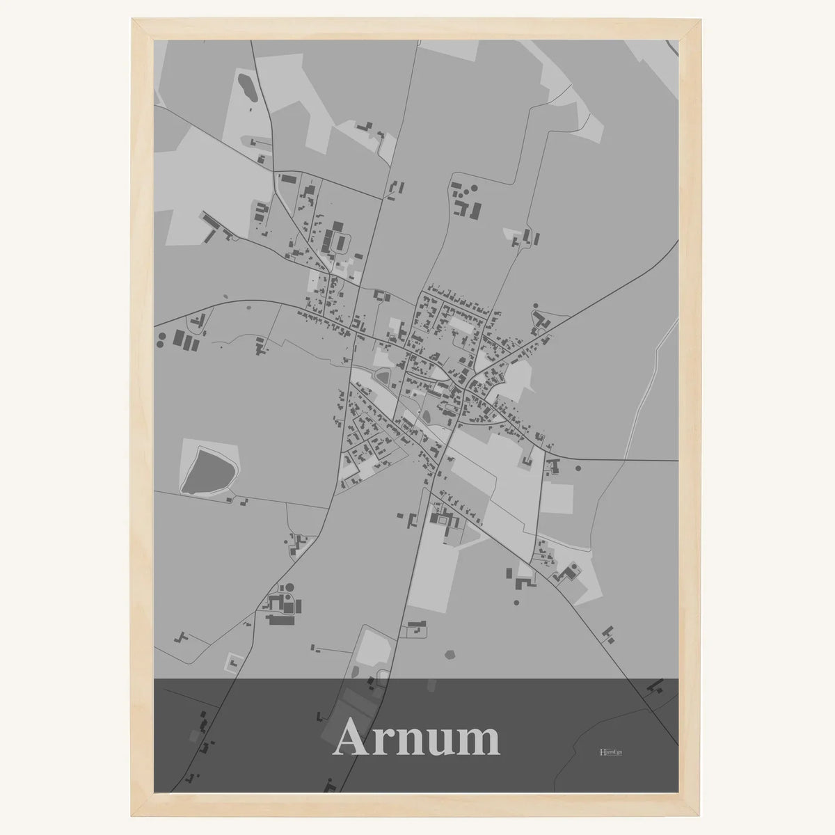 Arnum plakat – Firkantet 2026 – Lys pastel grå