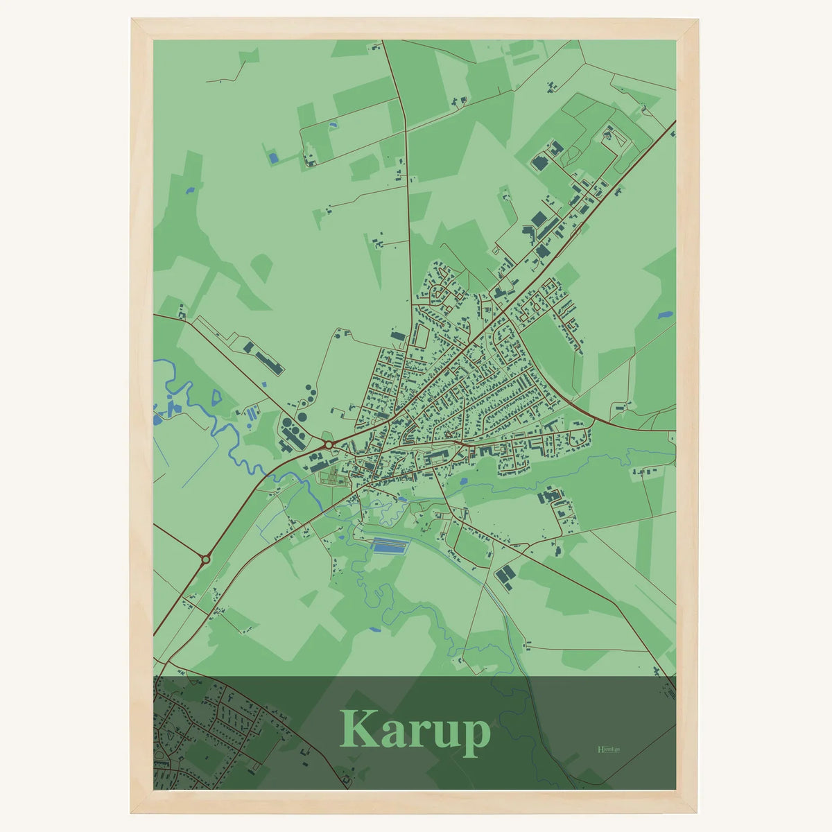 Karup plakat – Firkantet 2026 – Lys pastel grøn
