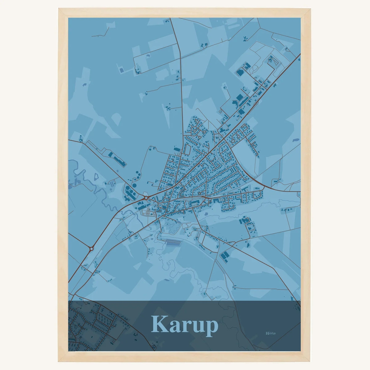 Karup plakat – Firkantet 2026 – Lys pastel blå