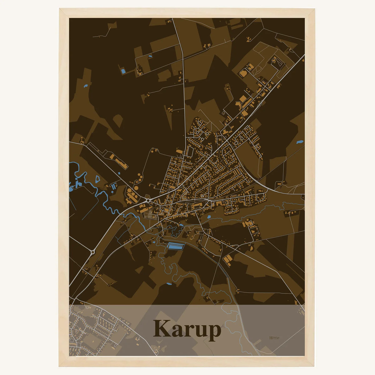 Karup plakat – Firkantet 2026 – Mørk brun