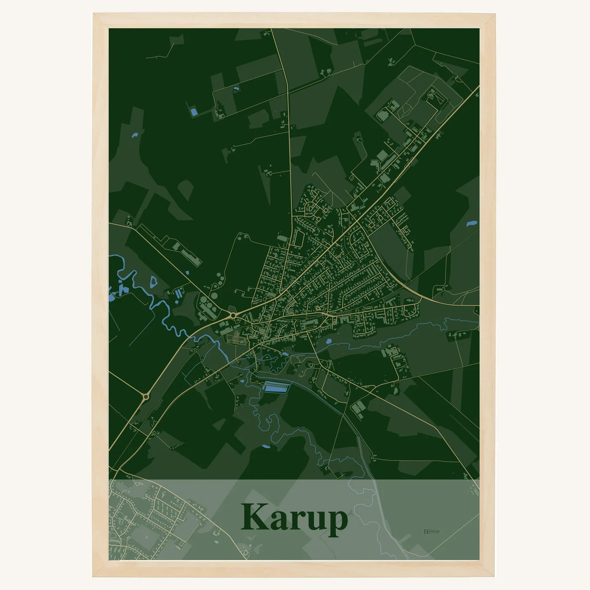 Karup plakat – Firkantet 2026 – Mørk grøn