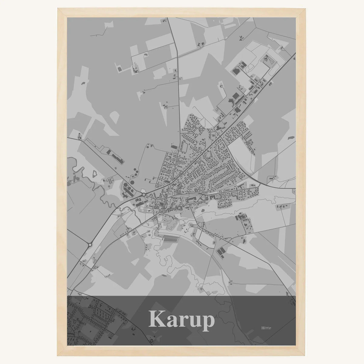 Karup plakat – Firkantet 2026 – Lys pastel grå