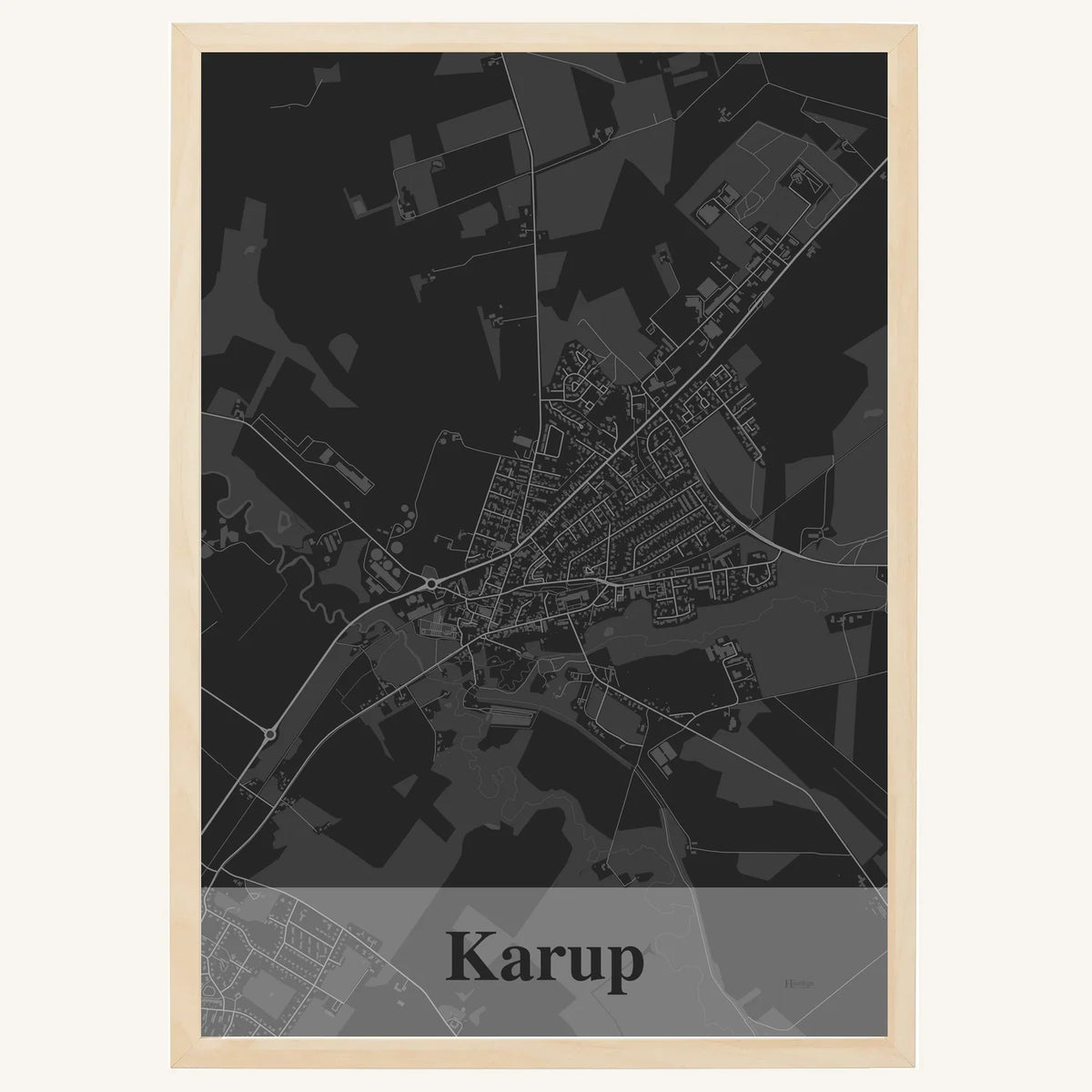 Karup plakat – Firkantet 2026 – Mørk grå