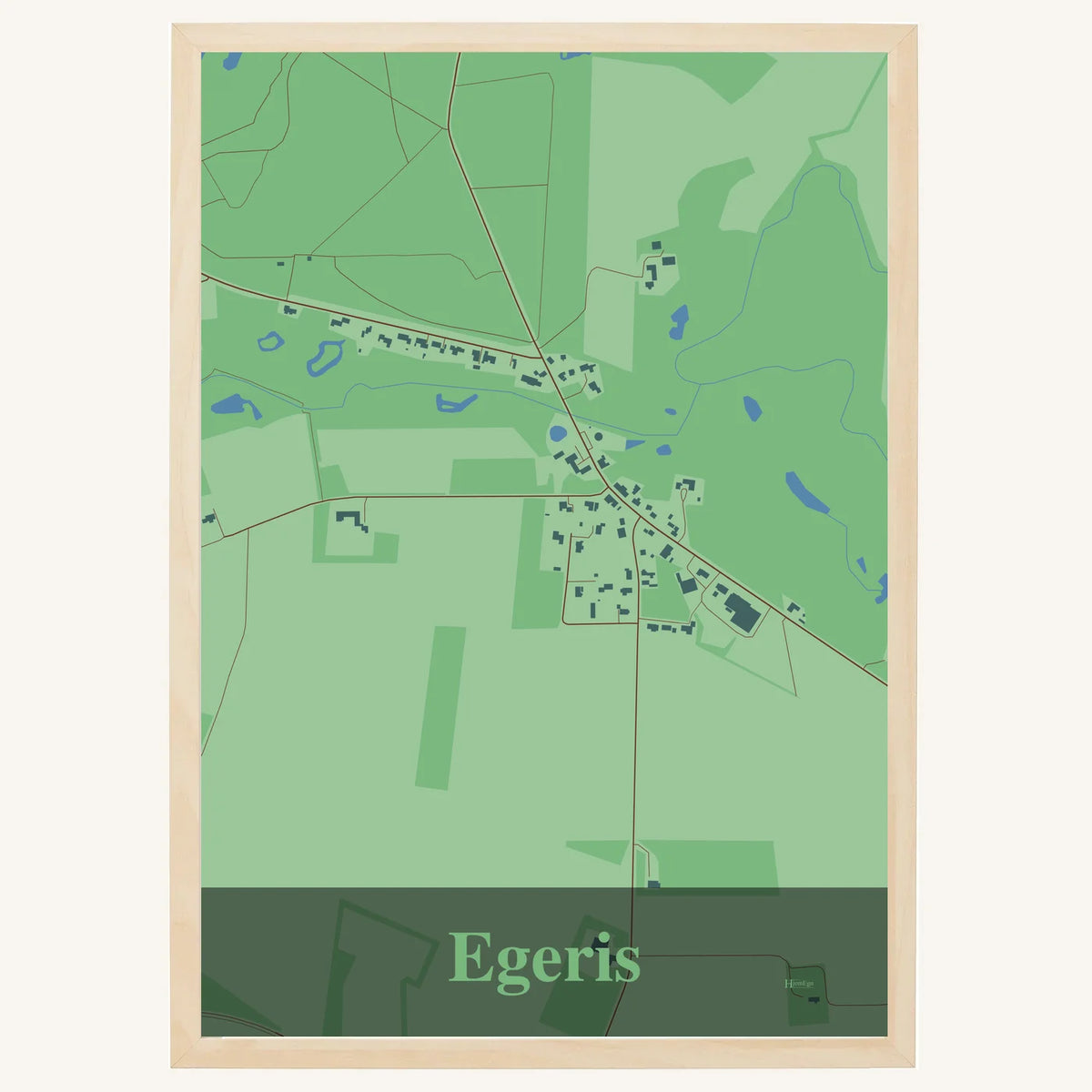 Egeris plakat – Firkantet 2026 – Lys pastel grøn
