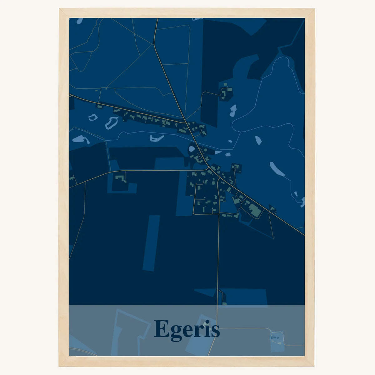 Egeris plakat – Firkantet 2026 – Mørk blå