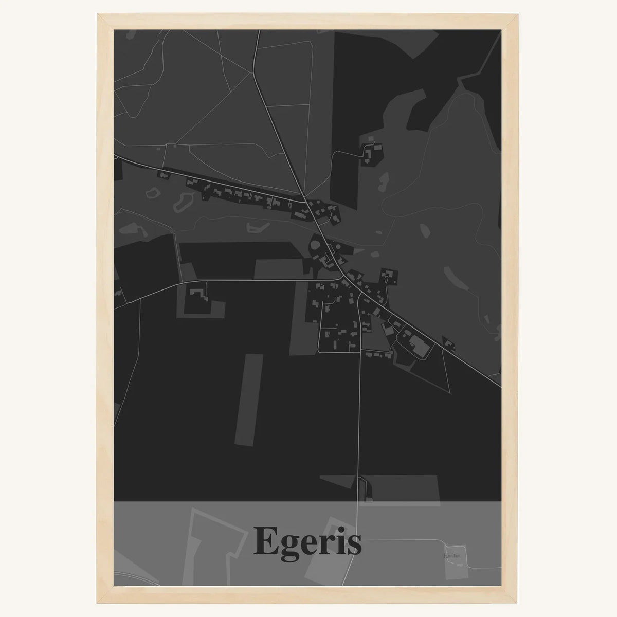 Egeris plakat – Firkantet 2026 – Mørk grå