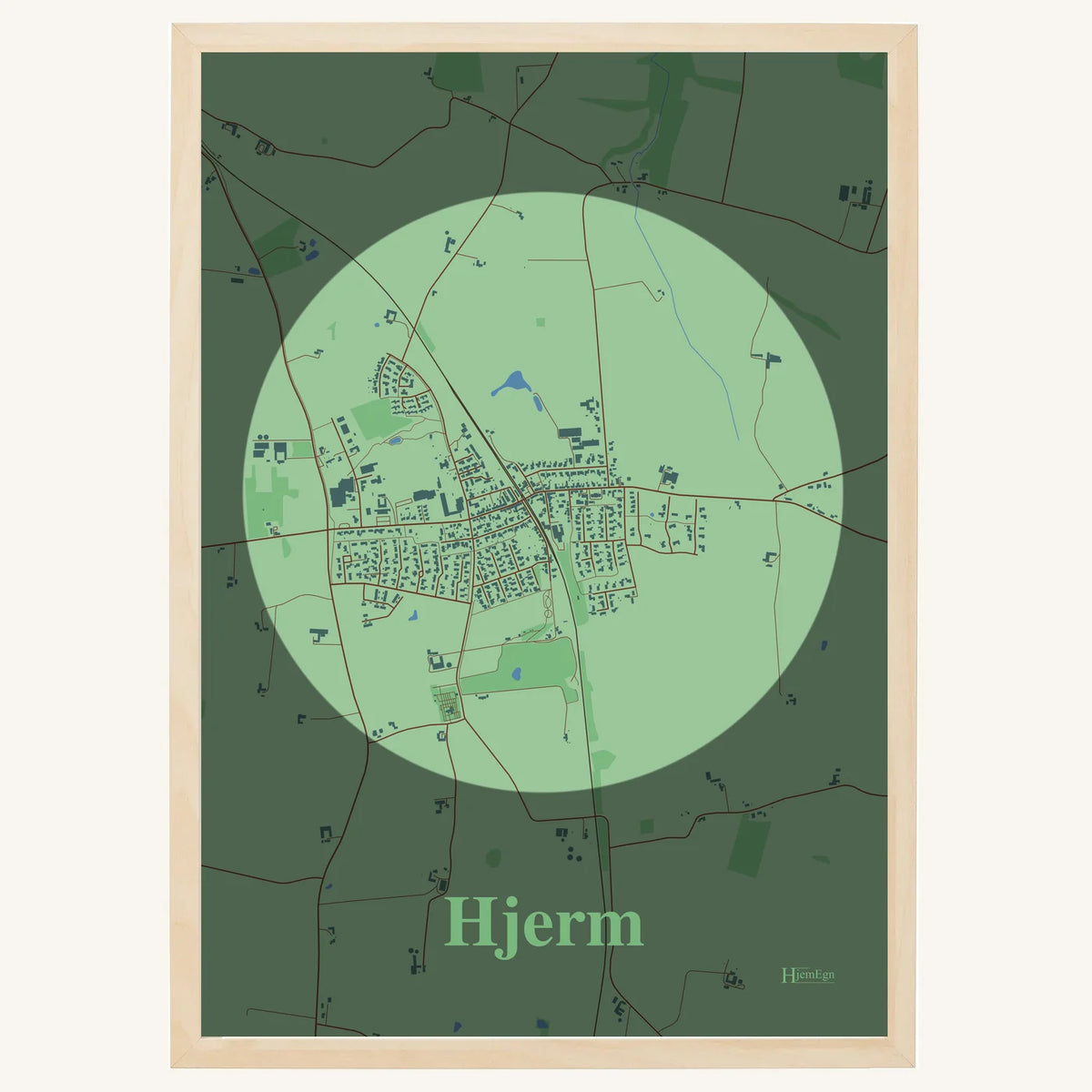 Hjerm plakat – Centrum 2026 – Lys pastel grøn