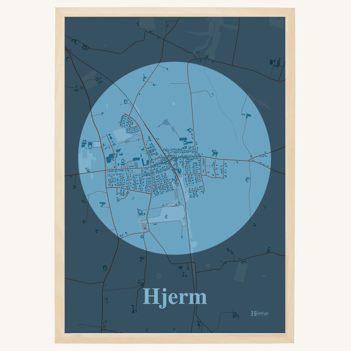 Hjerm plakat – Centrum 2026 – Lys pastel blå