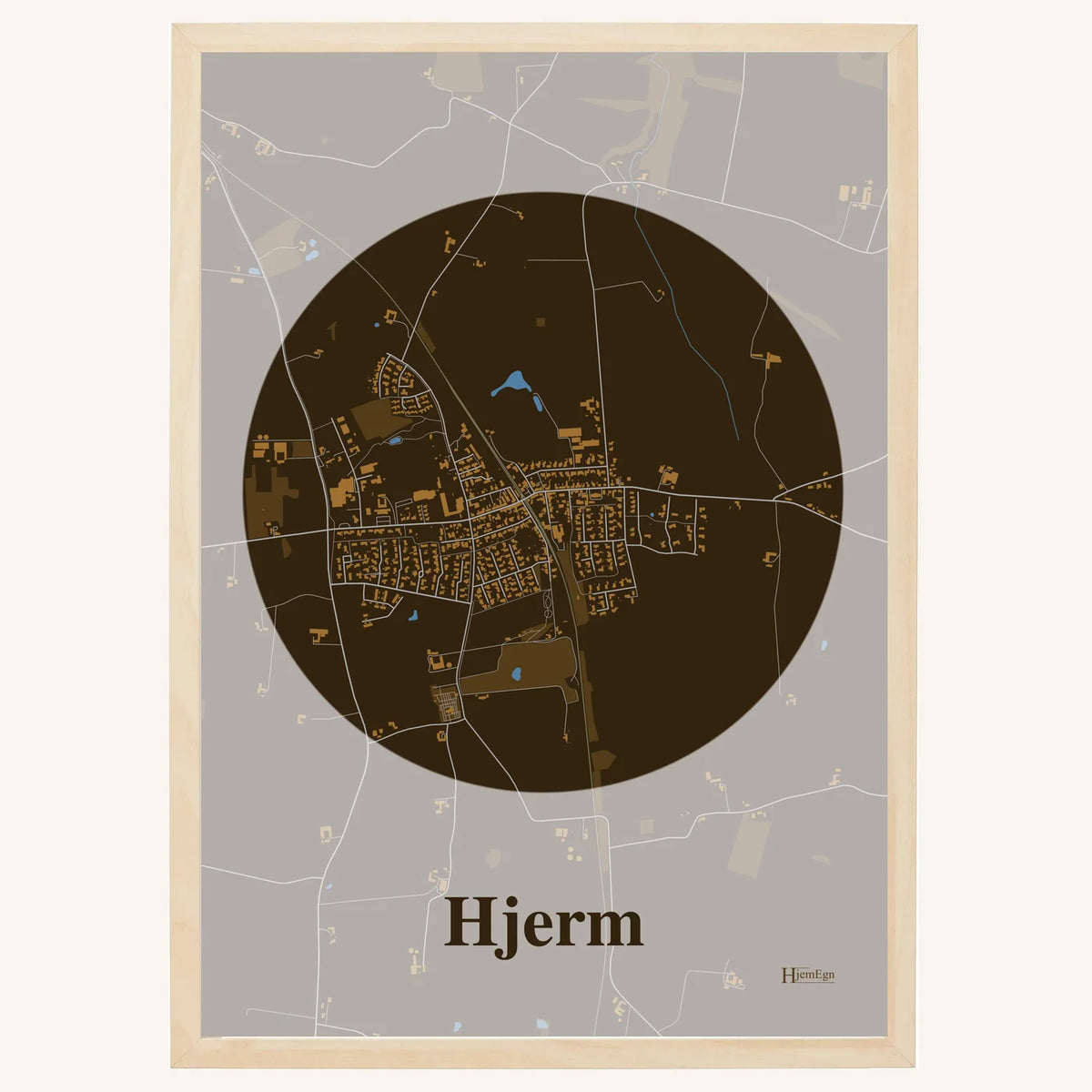 Hjerm plakat – Centrum 2026 – Mørk brun