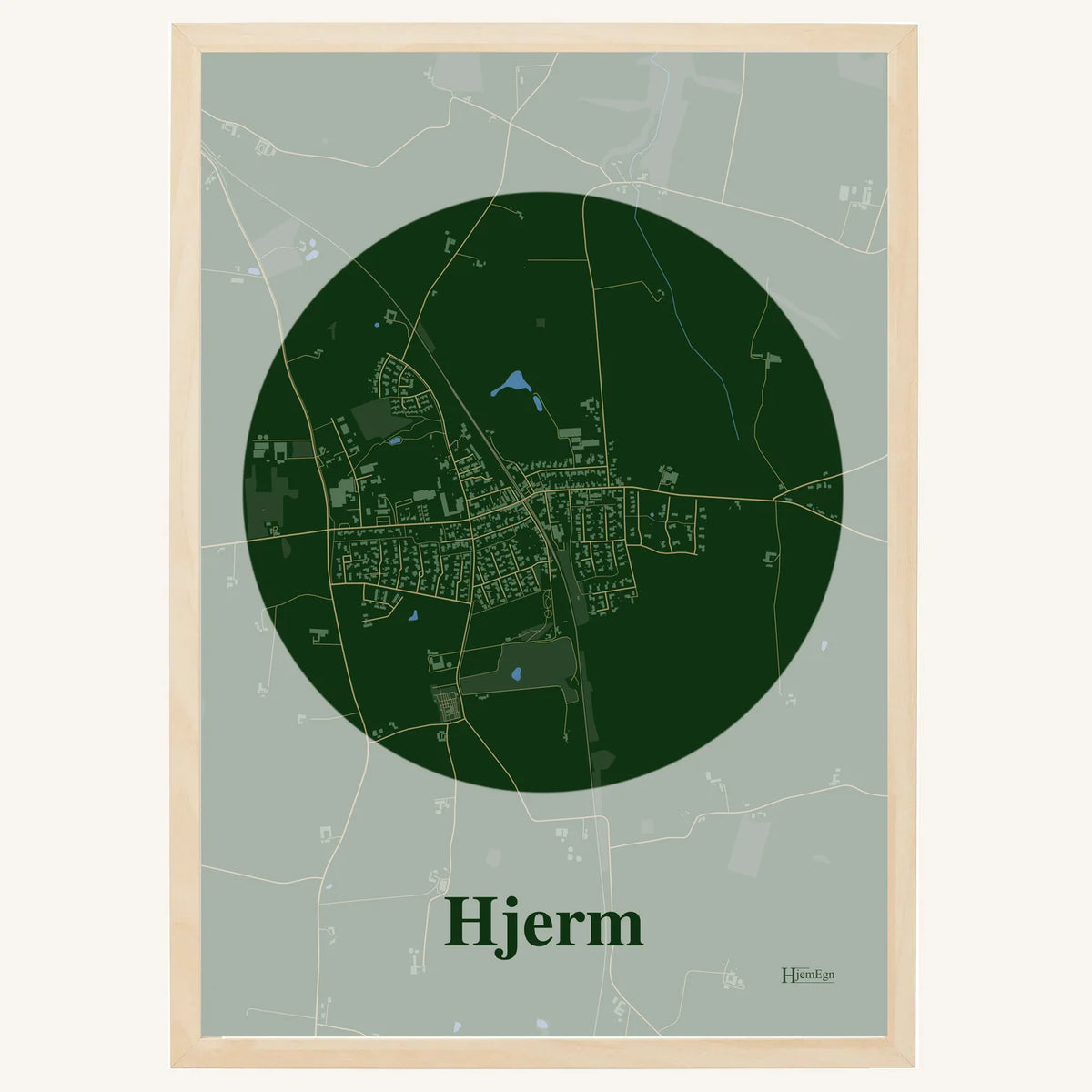 Hjerm plakat – Centrum 2026 – Mørk grøn