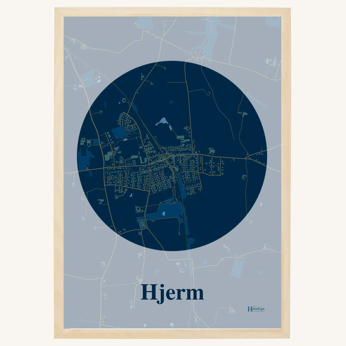 Hjerm plakat – Centrum 2026 – Mørk blå