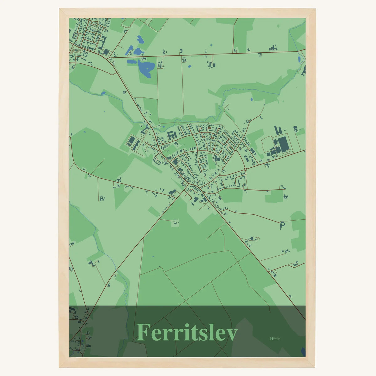 Ferritslev plakat – Firkantet 2026 – Lys pastel grøn