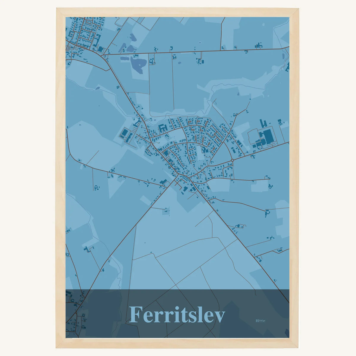 Ferritslev plakat – Firkantet 2026 – Lys pastel blå