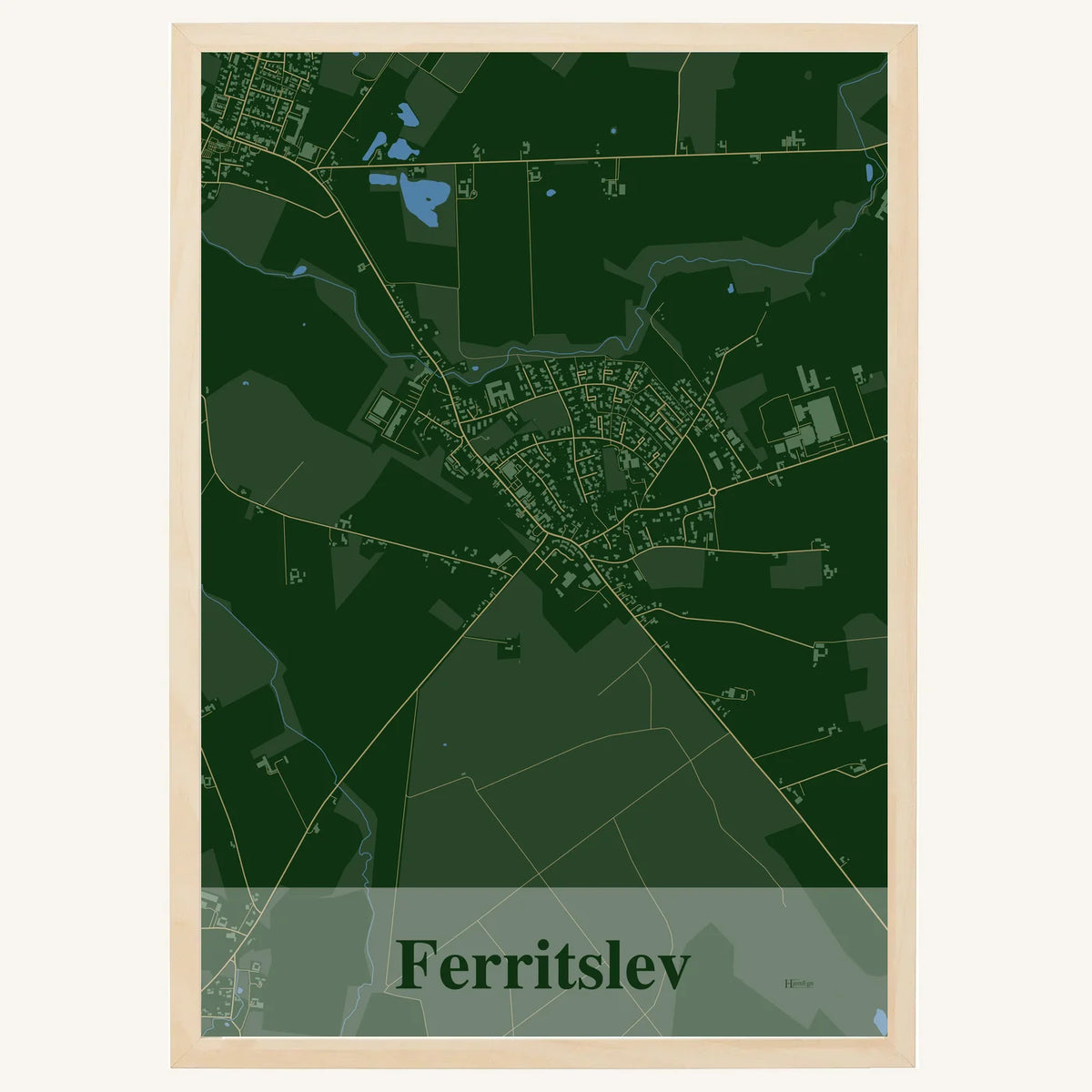 Ferritslev plakat – Firkantet 2026 – Mørk grøn