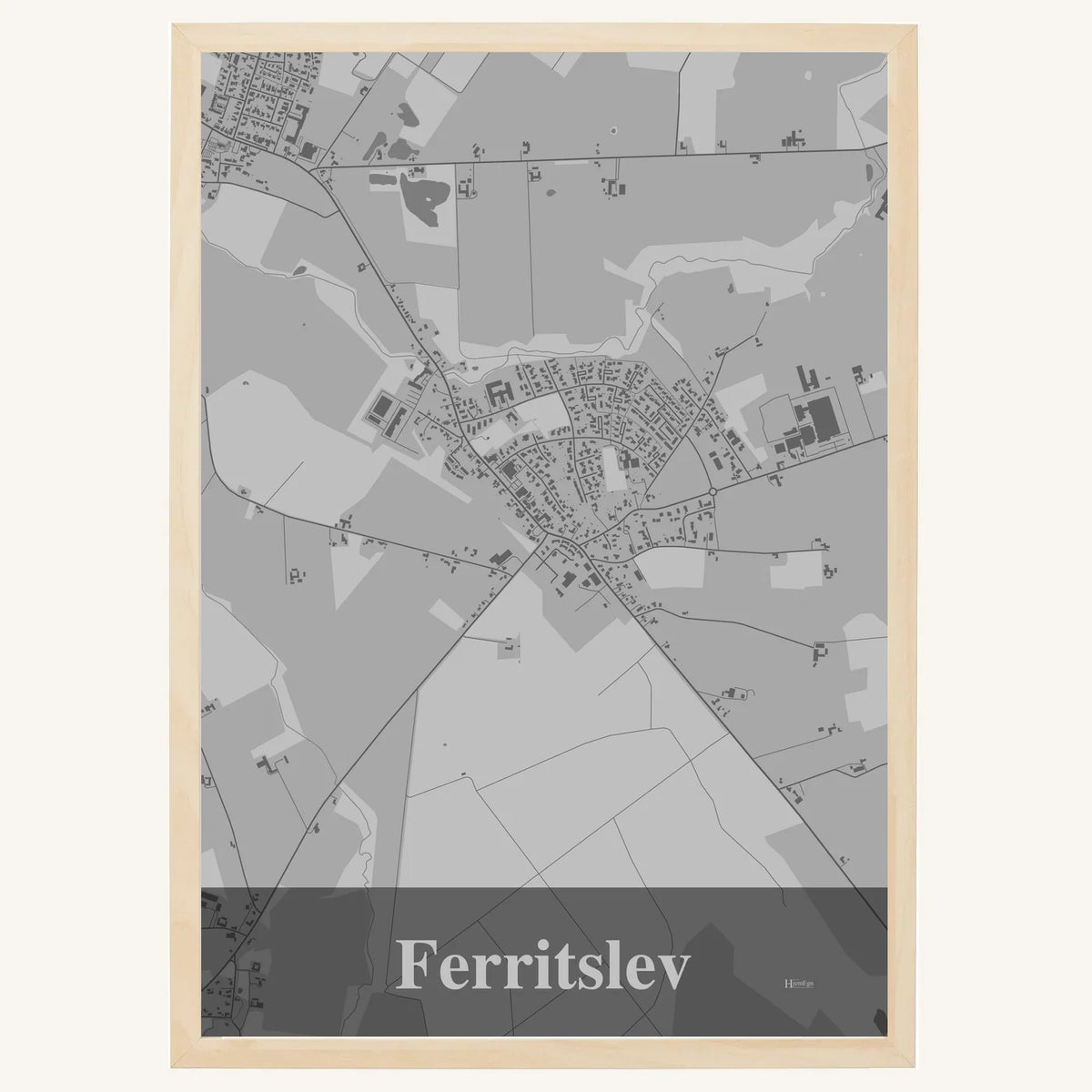 Ferritslev plakat – Firkantet 2026 – Lys pastel grå
