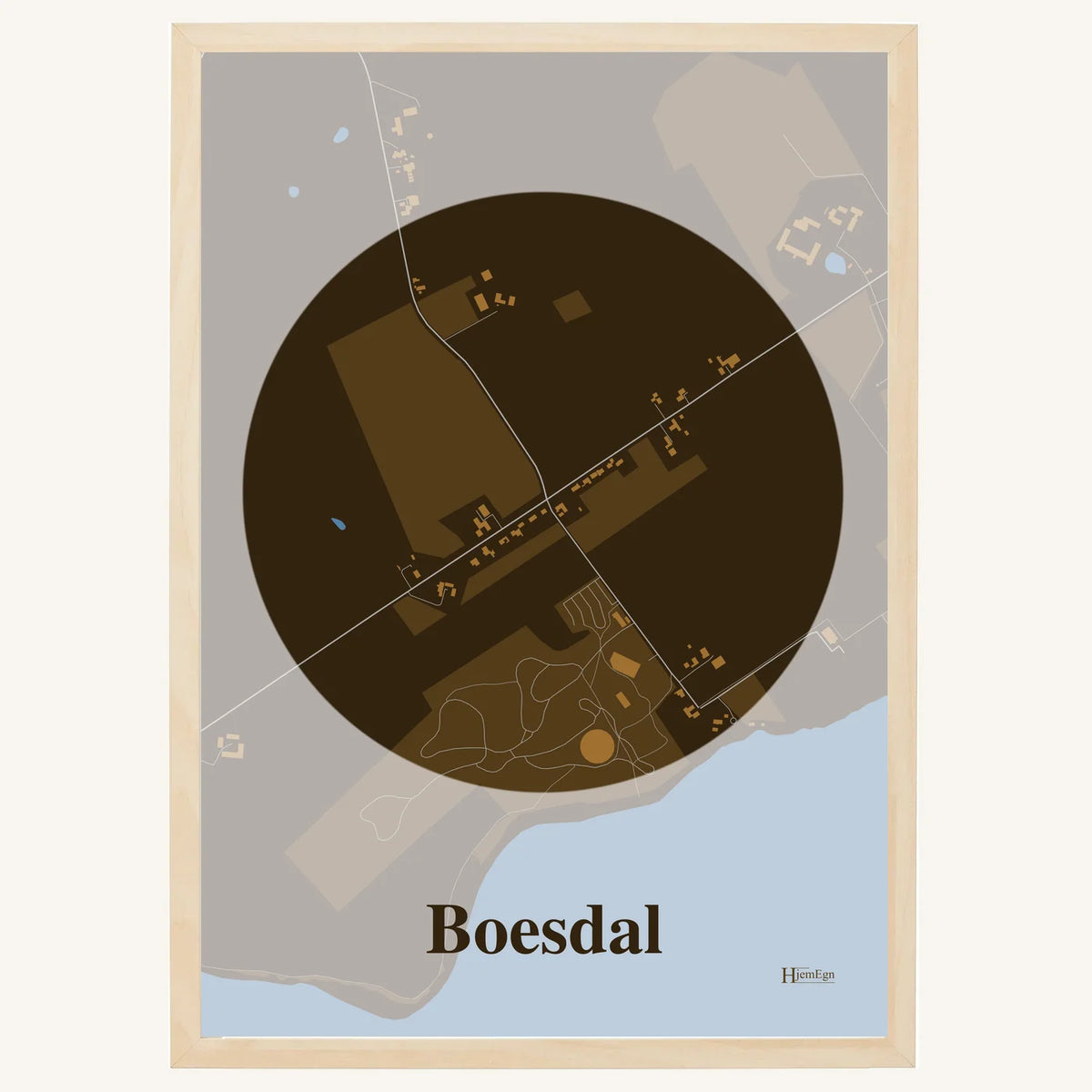 Boesdal plakat – Centrum 2026 – Mørk brun