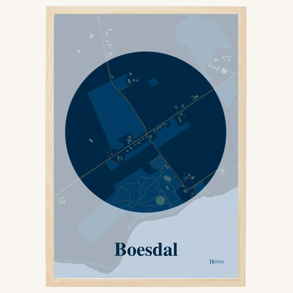 Boesdal plakat – Centrum 2026 – Mørk blå