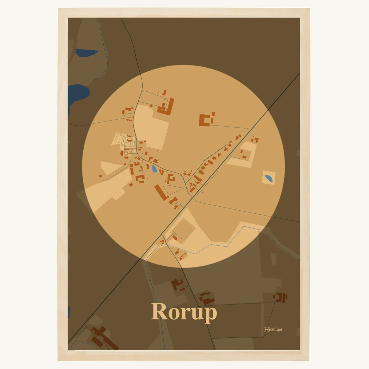 Rorup plakat – Centrum 2026 – Lys pastel brun