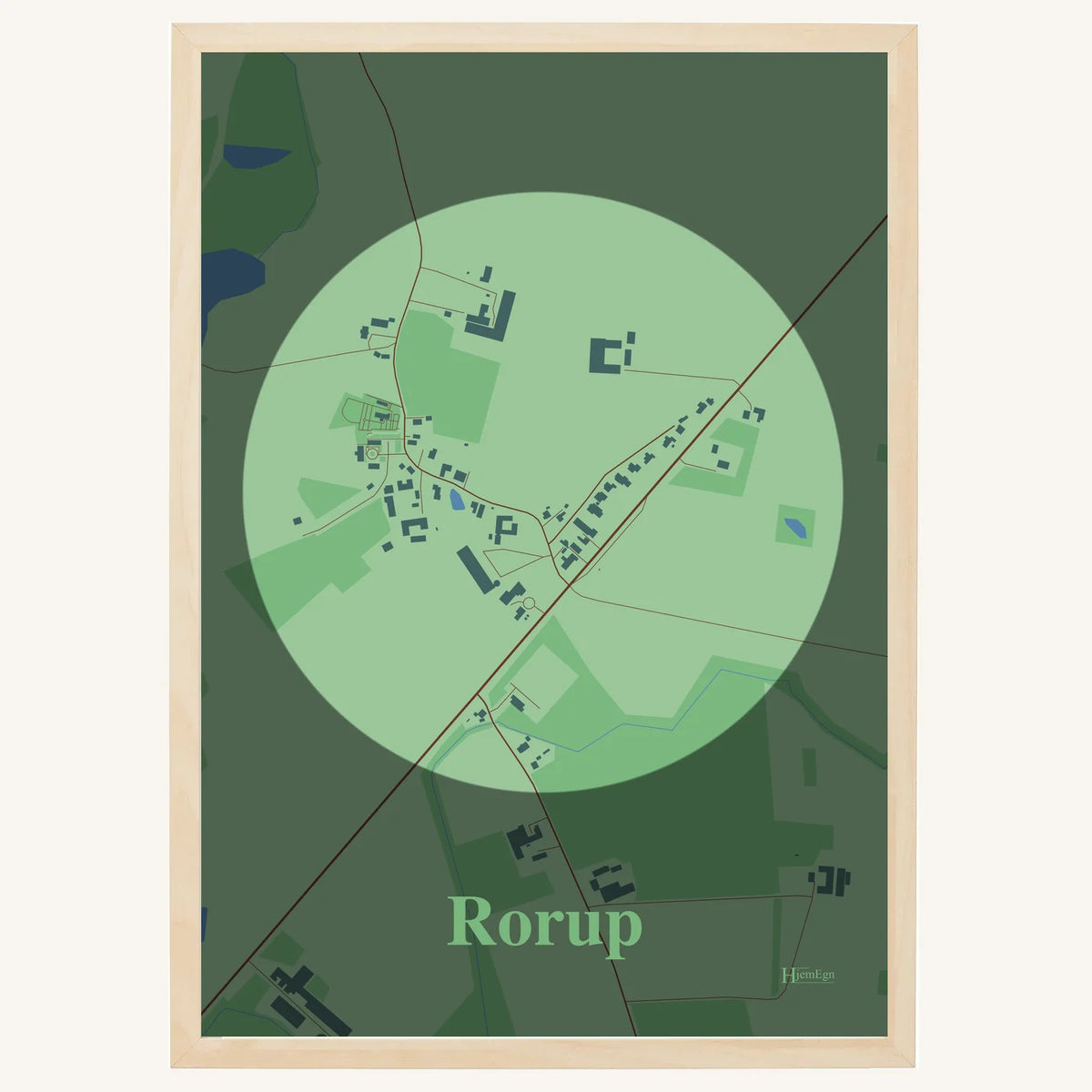 Rorup plakat – Centrum 2026 – Lys pastel grøn