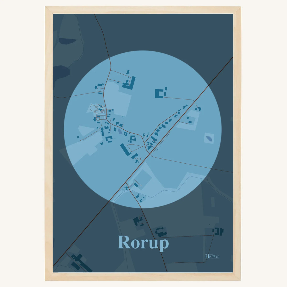 Rorup plakat – Centrum 2026 – Lys pastel blå