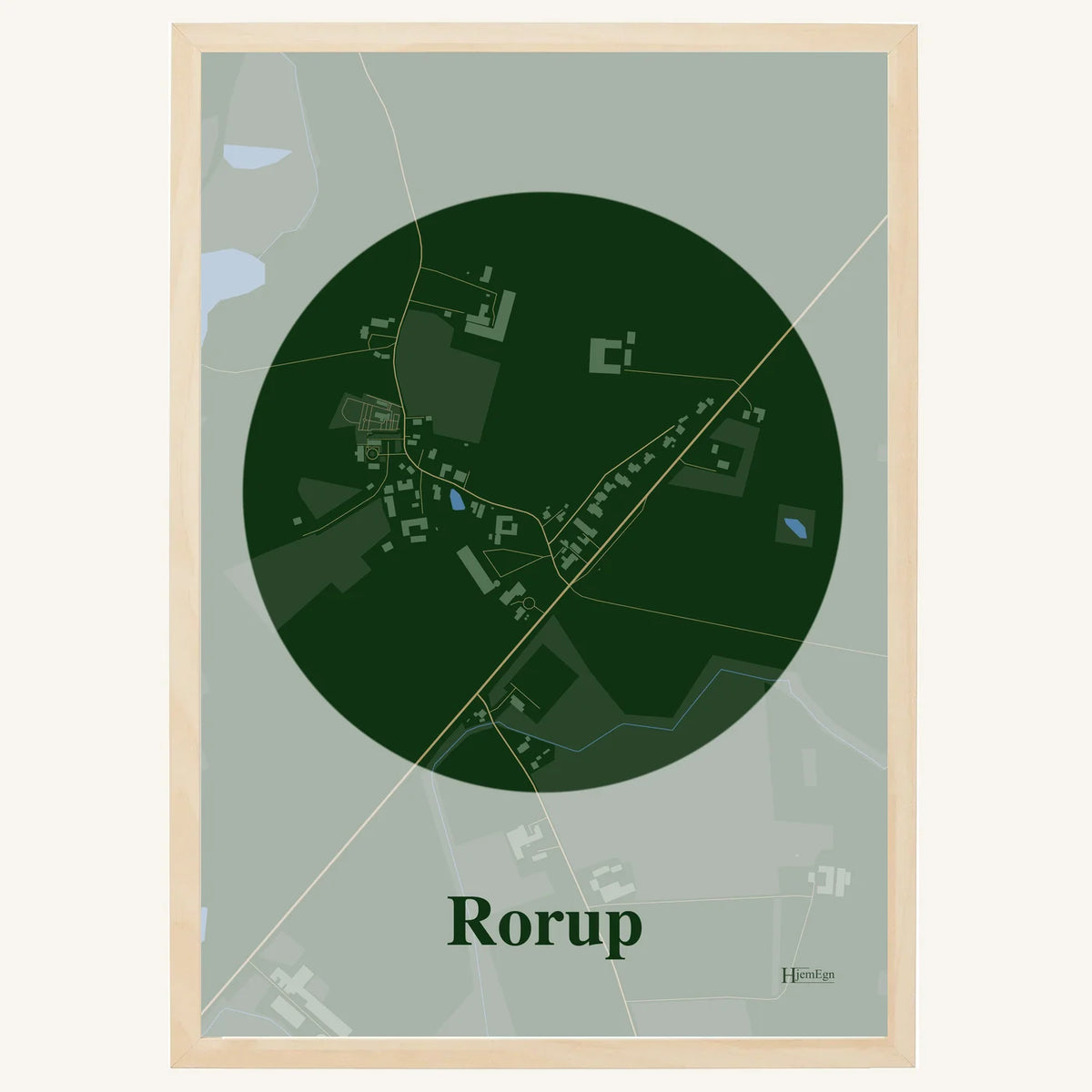 Rorup plakat – Centrum 2026 – Mørk grøn