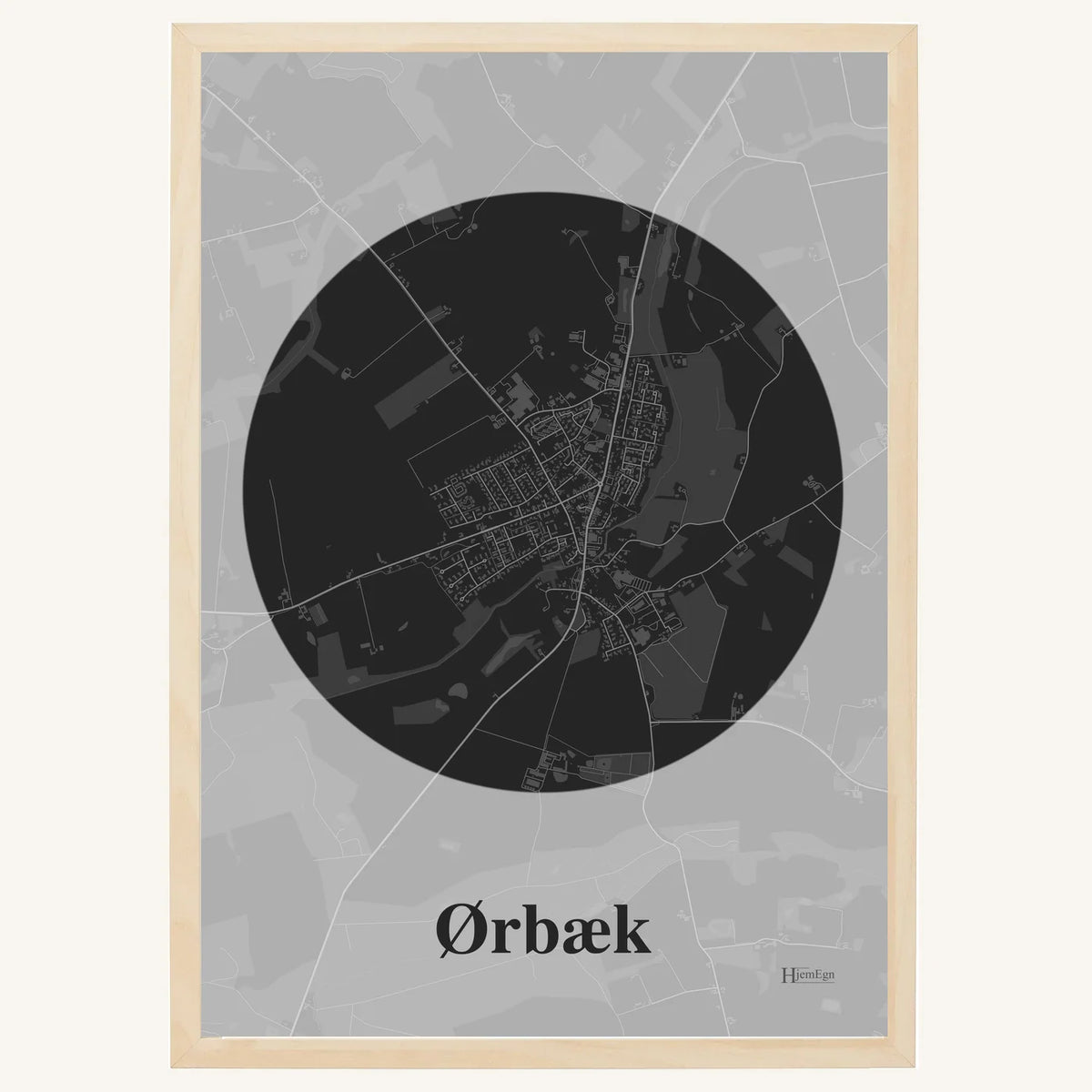 Ørbæk plakat – Centrum 2026 – Mørk grå