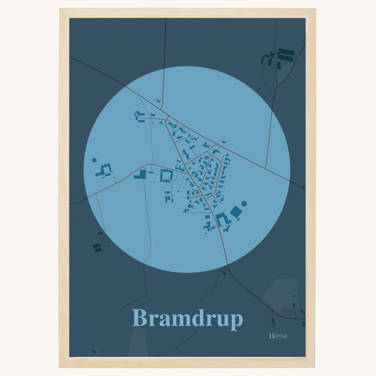 Bramdrup plakat – Centrum 2026 – Lys pastel blå