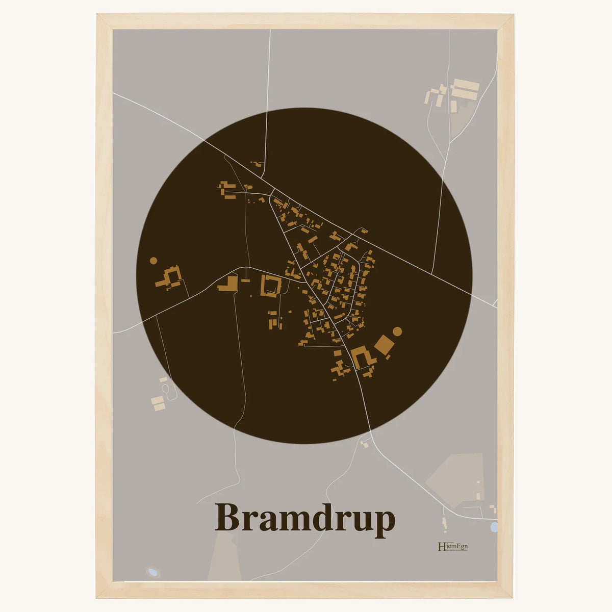 Bramdrup plakat – Centrum 2026 – Mørk brun