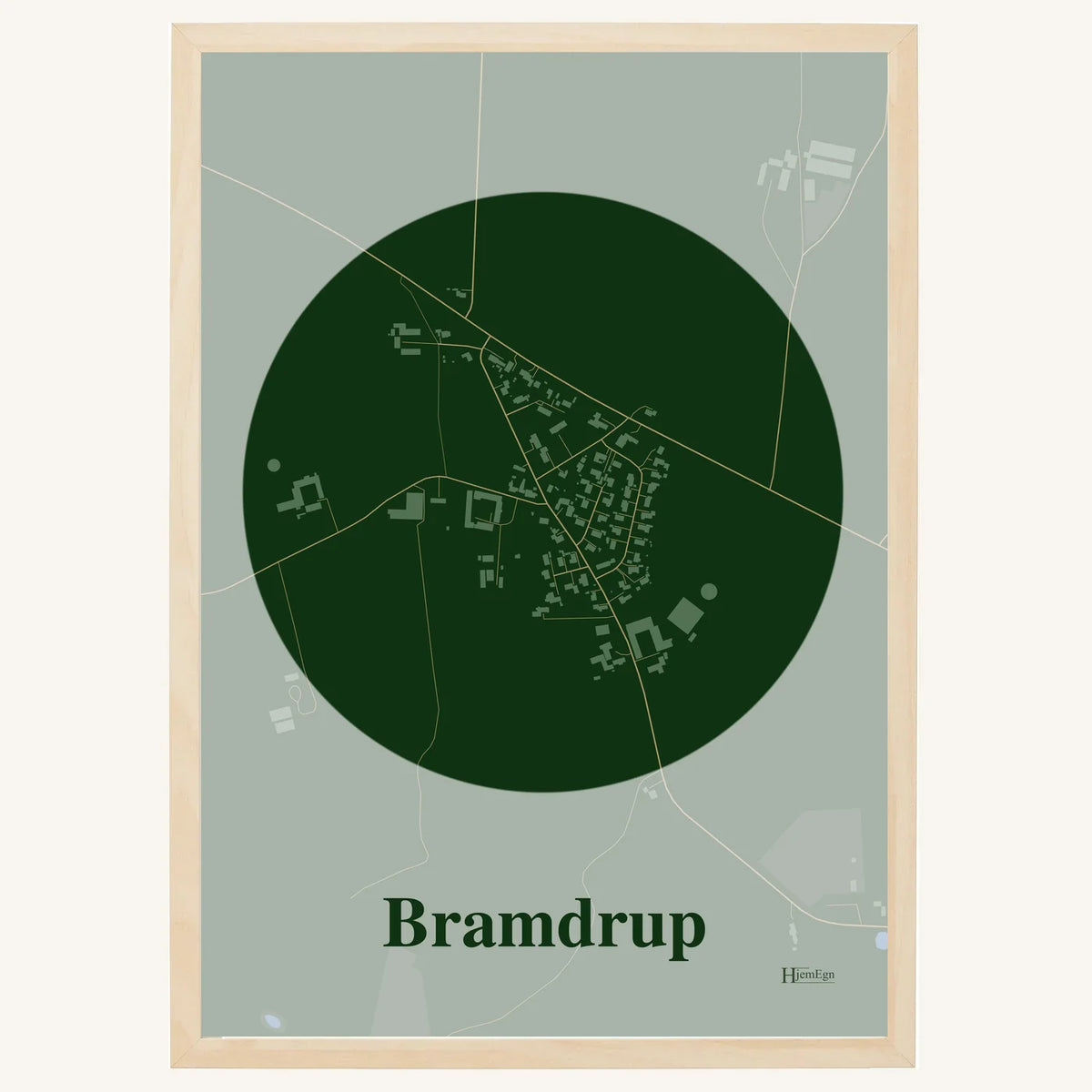 Bramdrup plakat – Centrum 2026 – Mørk grøn