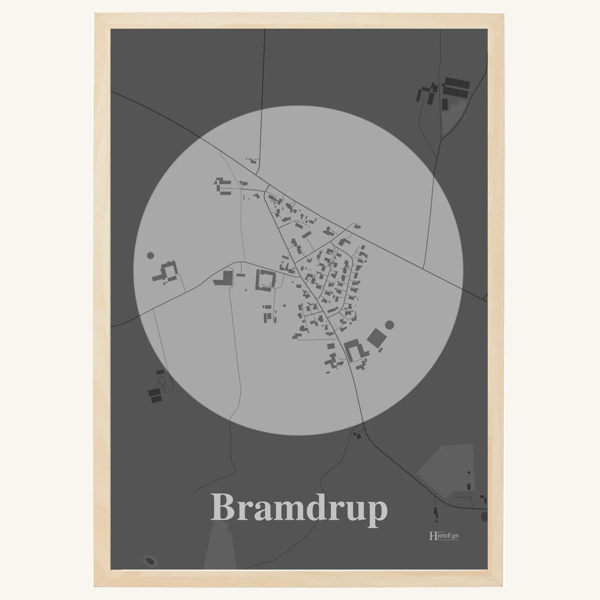 Bramdrup plakat – Centrum 2026 – Lys pastel grå